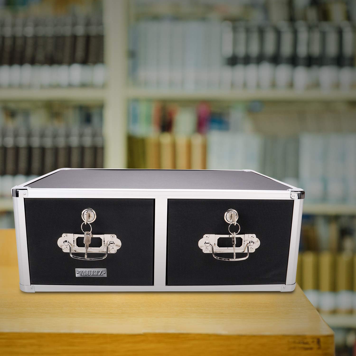 Amazon.com : Vaultz Locking 5 x 8 Index Card Cabinet, Double